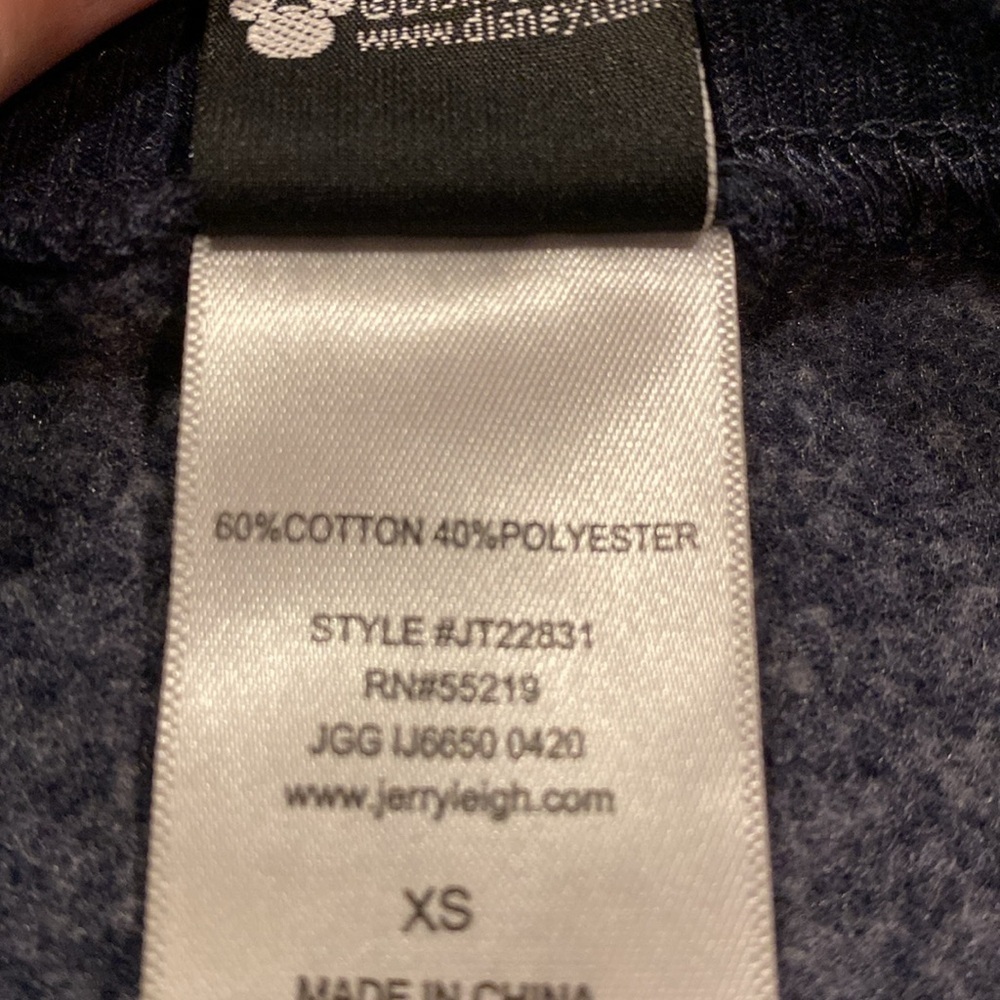 Disney Mickey Mouse sweatshirt. Size XS. Crew neck. Blue with Mickey. Patriotic. - Picture 13 of 14